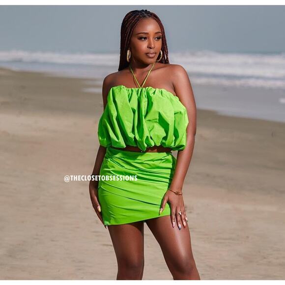 ZARA BLOGGER FAVE!!! Co-Ord Set Balloon Crop Top + Mini Skirt LIMITED EDITION! - Picture 13 of 16